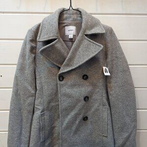 Grey Pea Coat Jacket